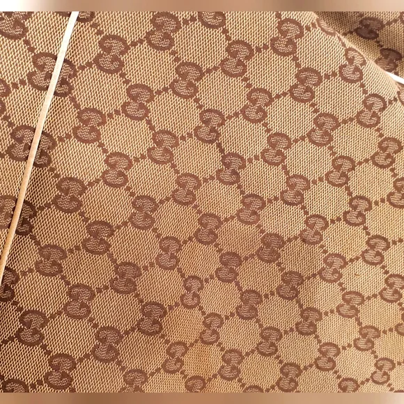 GUCCI - Tote Bag Vintage Monogram  Positano GG -w/silk gucci scarf- AUTHENTIC- - Picture 10 of 12